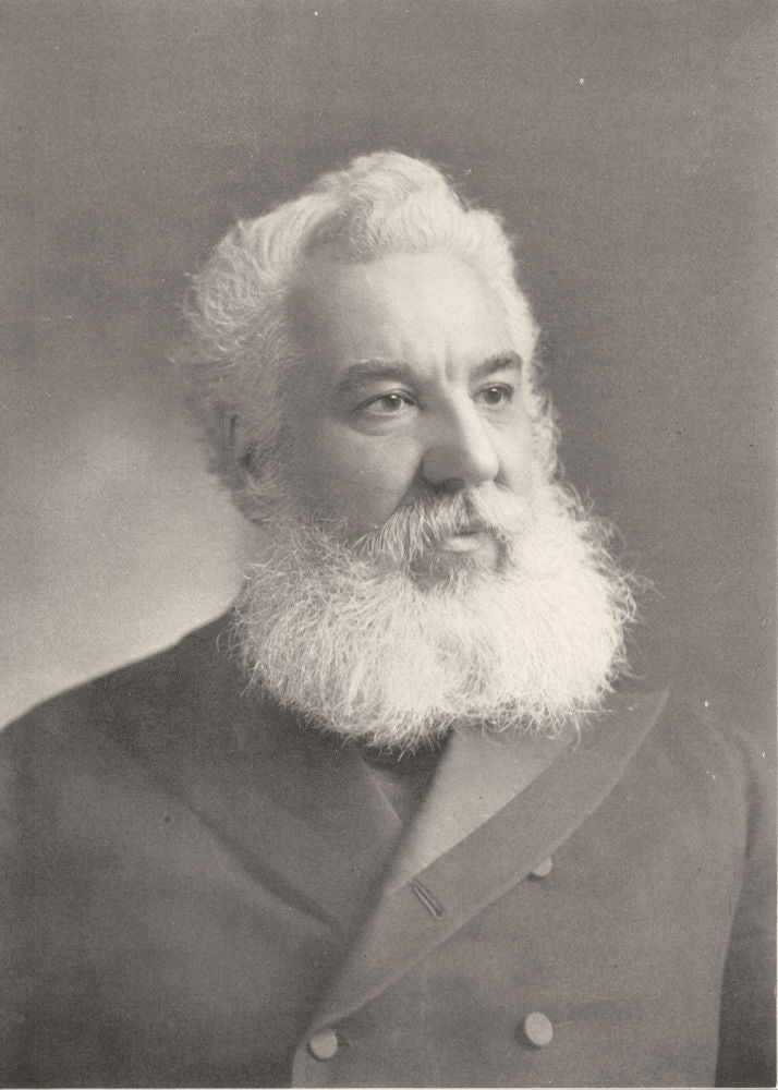 INVENTORS. Alexander Graham Bell 1907 old antique vintage print picture